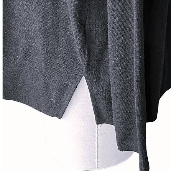 LUCKY BRAND Women's Black Thin Long Sleeve Pullover Sweater ~ Size LARGE - Picture 5 of 6